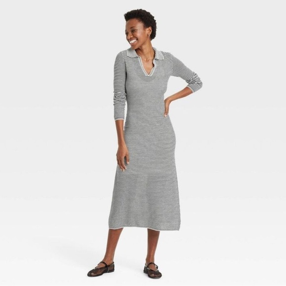 Long-Sleeve Maxi Sweater Dress from A New Day - NWT szM - Picture 3 of 8